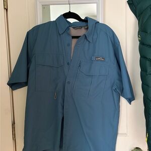 Eddie Bauer Size L Button-Up Outdoor Shirt // fishing 🎣, hiking